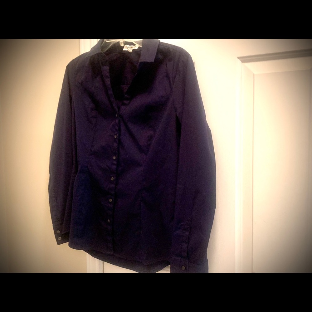 Express slim fit button shirt